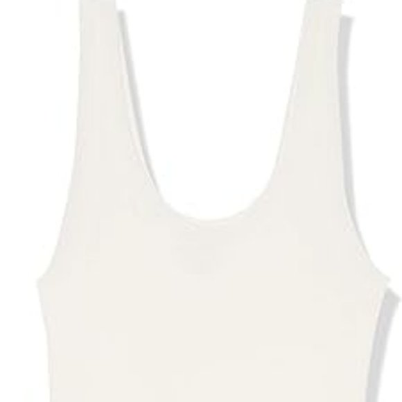 NWT THE DROP YASMIN SIDE-SLIT RIBBED MIDI TANK SWEATER DRESS IVORY SMALL - Picture 6 of 10